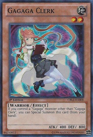 Gagaga Clerk Cosmo Blazer Yu-Gi-Oh! card