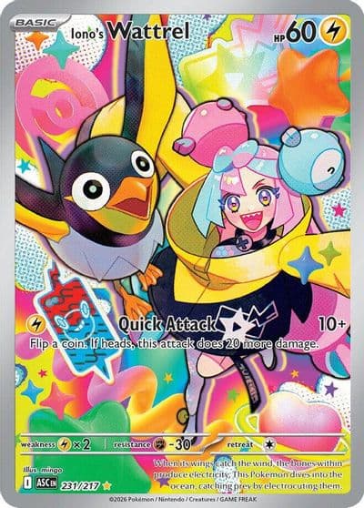 Iono's Wattrel ME: Ascended Heroes Pokemon card