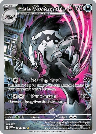 Galarian Obstagoon ME: Ascended Heroes Pokemon card