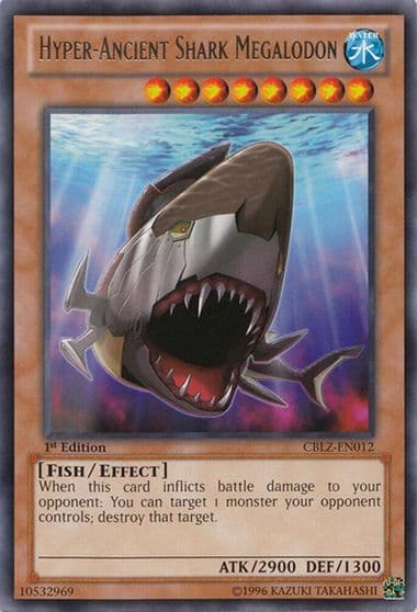 Hyper Ancient Shark Megalodon Cosmo Blazer Yu-Gi-Oh! card
