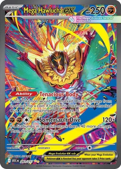 Mega Hawlucha ex ME: Ascended Heroes Pokemon card