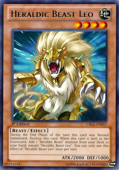 Heraldic Beast Leo Cosmo Blazer Yu-Gi-Oh! card