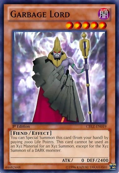 Garbage Lord Cosmo Blazer Yu-Gi-Oh! card