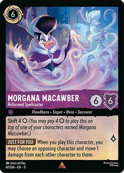 Morgana Macawber Reformed Spellcaster Winterspell Lorcana card