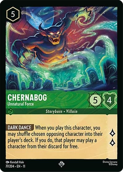 Chernabog Unnatural Force Winterspell Lorcana card