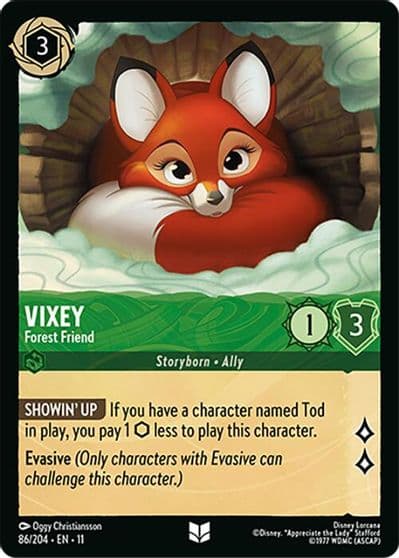 Vixey Forest Friend Winterspell Lorcana card