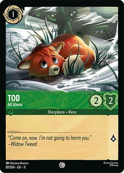 Tod All Alone Winterspell Lorcana card