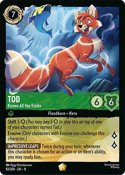 Tod Knows All the Tricks Winterspell Lorcana card