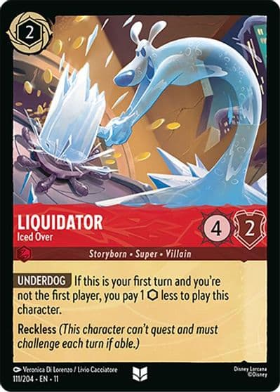 Liquidator Iced Over Winterspell Lorcana card