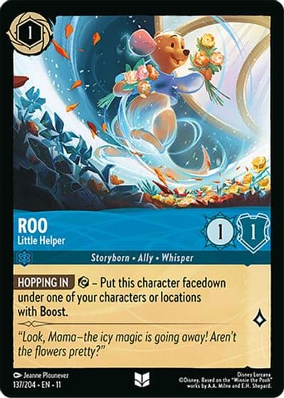 Roo Little Helper Winterspell Lorcana card