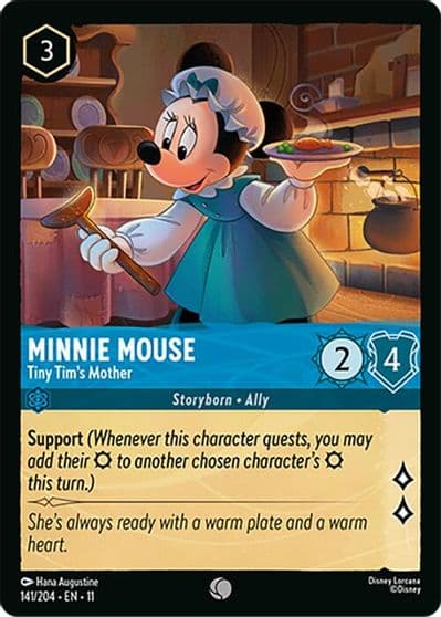 Minnie Mouse Tiny Tims Mother Winterspell Lorcana card