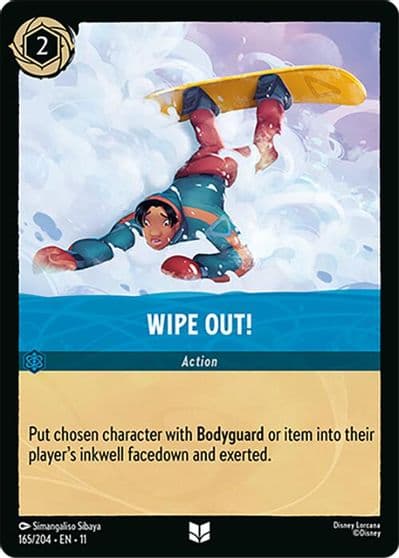Wipe Out Winterspell Lorcana card