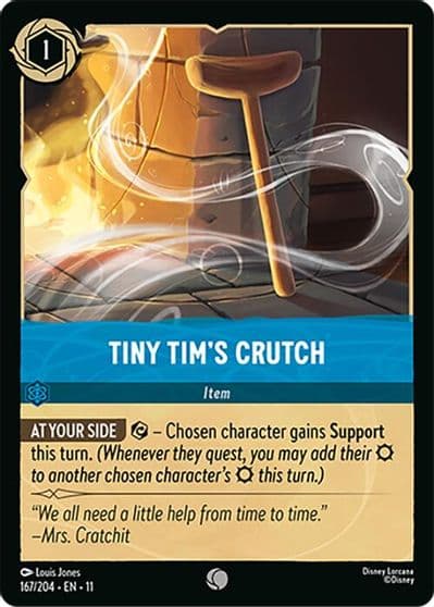 Tiny Tims Crutch Winterspell Lorcana card