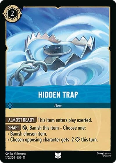 Hidden Trap Winterspell Lorcana card