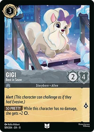 Gigi Best in Snow Winterspell Lorcana card