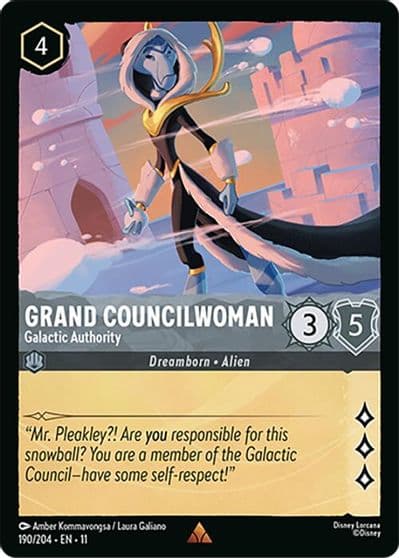 Grand Councilwoman Galactic Authority Winterspell Lorcana card