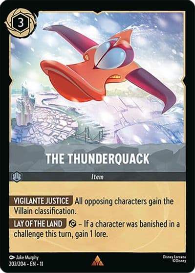 The Thunderquack Winterspell Lorcana card