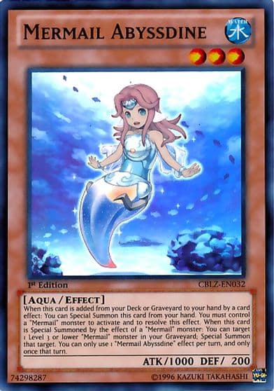Mermail Abyssdine Cosmo Blazer Yu-Gi-Oh! card