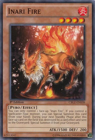 Inari Fire Cosmo Blazer Yu-Gi-Oh! card