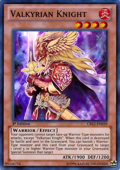 Valkyrian Knight Cosmo Blazer Yu-Gi-Oh! card