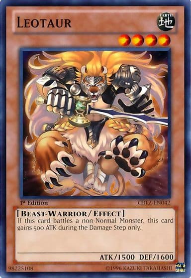 Leotaur Cosmo Blazer Yu-Gi-Oh! card