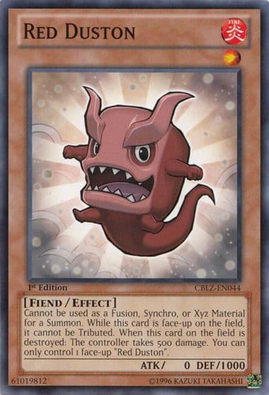 Red Duston Cosmo Blazer Yu-Gi-Oh! card