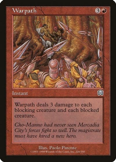 Warpath Mercadian Masques Magic card