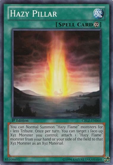 Hazy Pillar Cosmo Blazer Yu-Gi-Oh! card