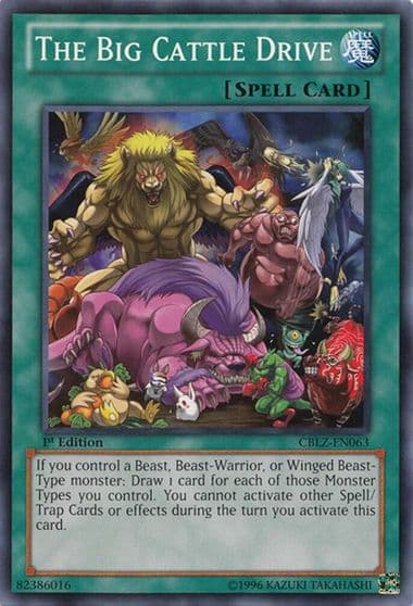 The Big Cattle Drive Cosmo Blazer Yu-Gi-Oh! card