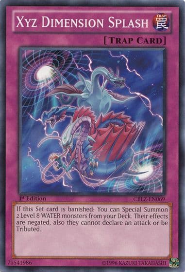 Xyz Dimension Splash Cosmo Blazer Yu-Gi-Oh! card