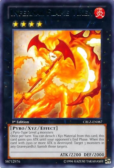 Infernal Flame Vixen Cosmo Blazer Yu-Gi-Oh! card