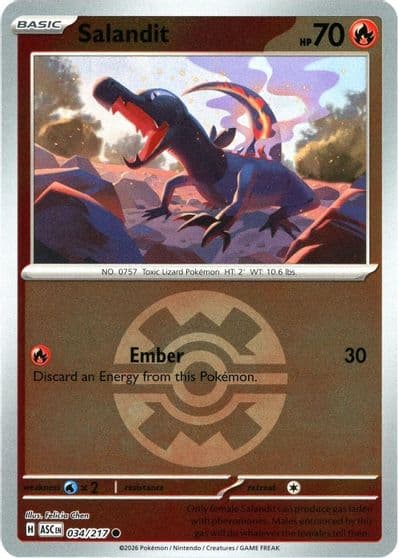 Salandit (Quick Ball) ME: Ascended Heroes Pokemon card
