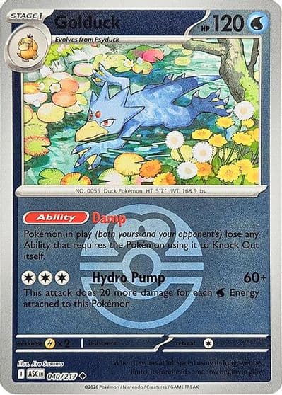 Golduck (Love Ball) ME: Ascended Heroes Pokemon card