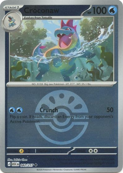 Croconaw (Friend Ball) ME: Ascended Heroes Pokemon card