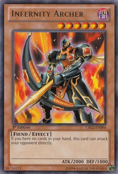 Infernity Archer Cosmo Blazer Yu-Gi-Oh! card