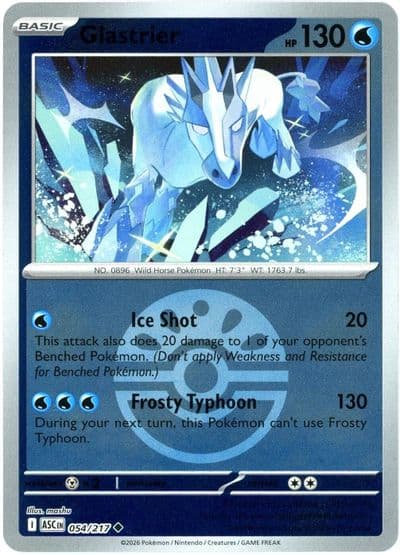 Glastrier (Friend Ball) ME: Ascended Heroes Pokemon card