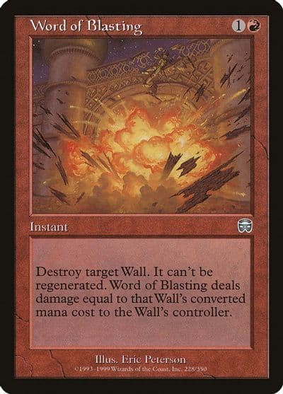 Word of Blasting Mercadian Masques Magic card