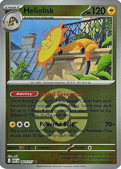 Heliolisk (Quick Ball) ME: Ascended Heroes Pokemon card
