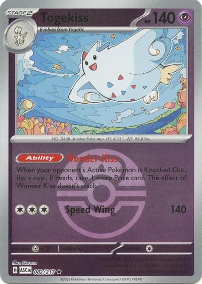 Togekiss (Love Ball) ME: Ascended Heroes Pokemon card