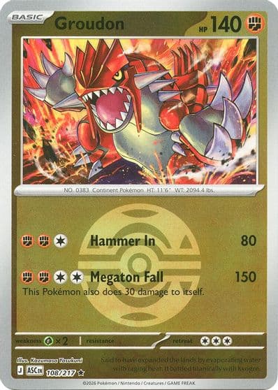 Groudon (Dusk Ball) ME: Ascended Heroes Pokemon card