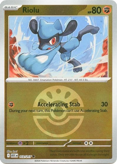 Riolu (Friend Ball) ME: Ascended Heroes Pokemon card