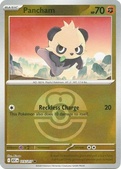 Pancham (Love Ball) ME: Ascended Heroes Pokemon card