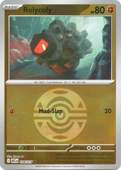 Rolycoly (Dusk Ball) ME: Ascended Heroes Pokemon card
