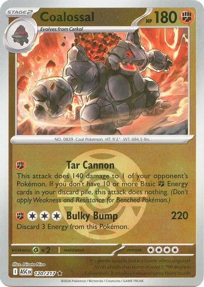 Coalossal (Dusk Ball) ME: Ascended Heroes Pokemon card