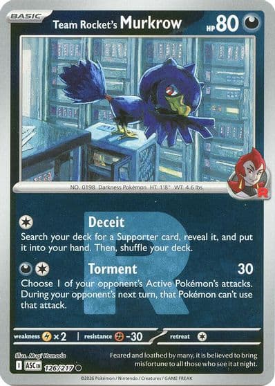 Team Rocket's Murkrow (Team Rocket) ME: Ascended Heroes Pokemon card
