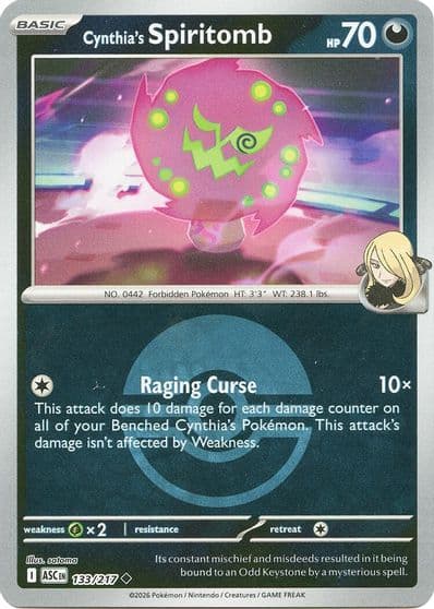 Cynthia's Spiritomb (Poke Ball) ME: Ascended Heroes Pokemon card