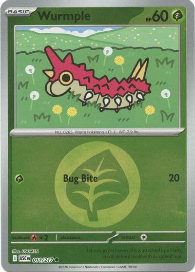 Wurmple (Energy Symbol Pattern) ME: Ascended Heroes Pokemon card