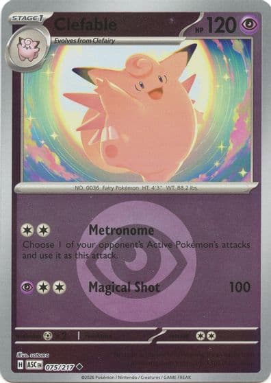 Clefable (Energy Symbol Pattern) ME: Ascended Heroes Pokemon card
