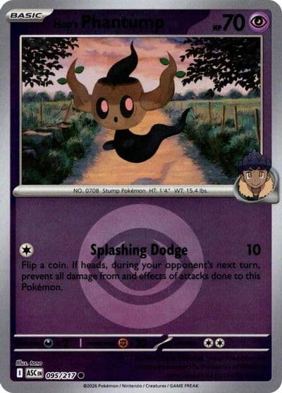 Hop's Phantump (Energy Symbol Pattern) ME: Ascended Heroes Pokemon card