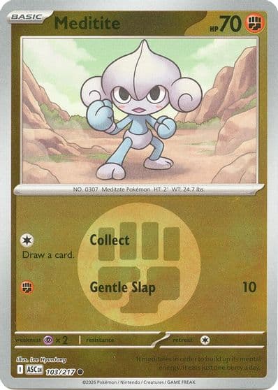 Meditite (Energy Symbol Pattern) ME: Ascended Heroes Pokemon card